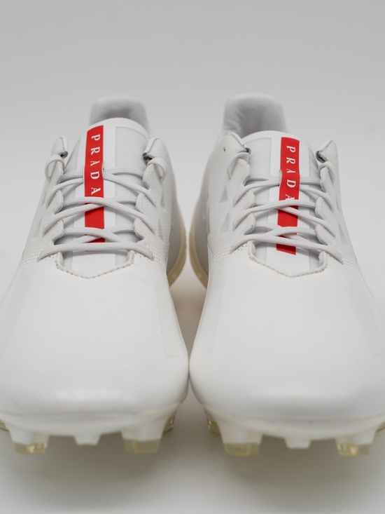 Adidas x Prada X Crazyfast Lux.1 FG Silver White Red IE3178 Men\'s Size 12 US